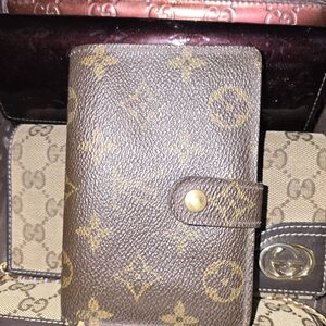 Louis Vuitton Brown and Gold Monogram Wallet